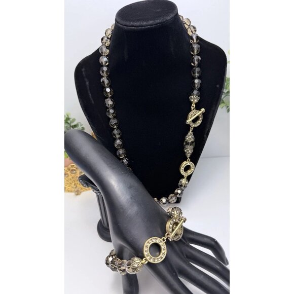 Heidi Daus Jewelry - Vintage Heidi Daus “Let Me Count The Ways” Necklace & Bracelet Jewelry Set